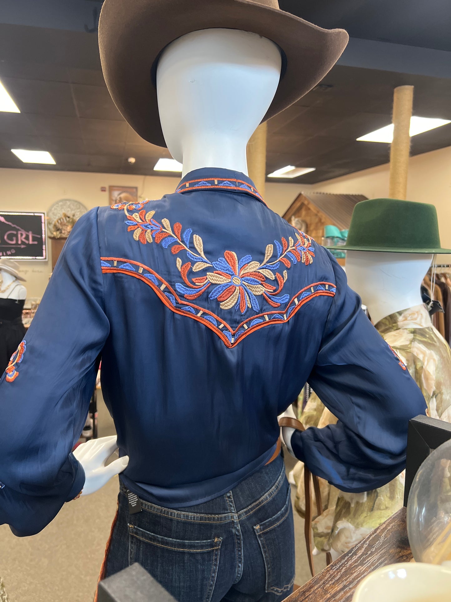 Long sleeve button up top