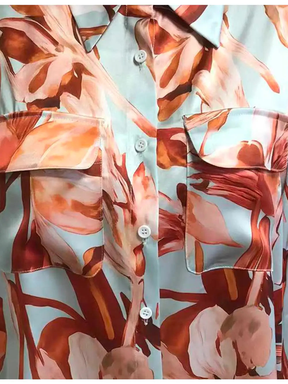 Print Button Down LS Shirt