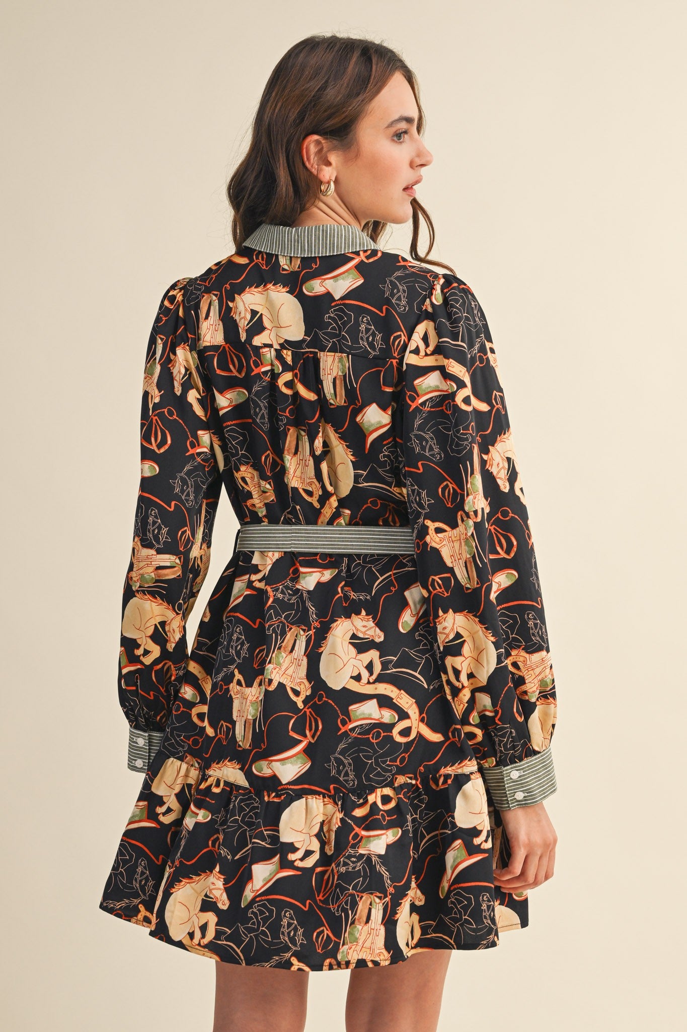 MDR4202 Print Stripe Dress