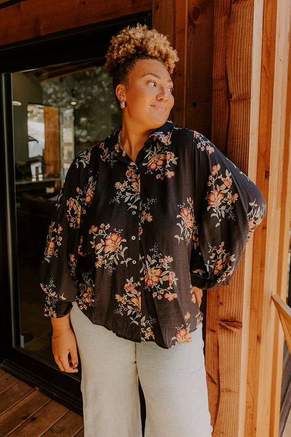 Harvest Bloom Floral Button up