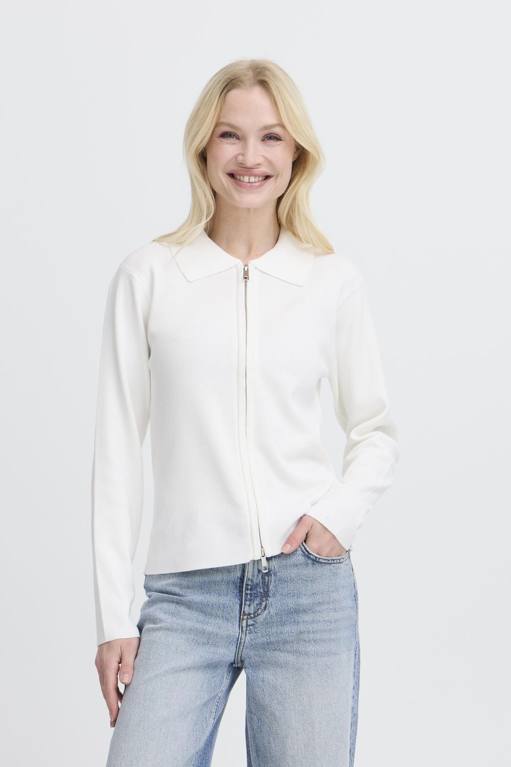 BYMMORLA ZIPPER CARDIGAN