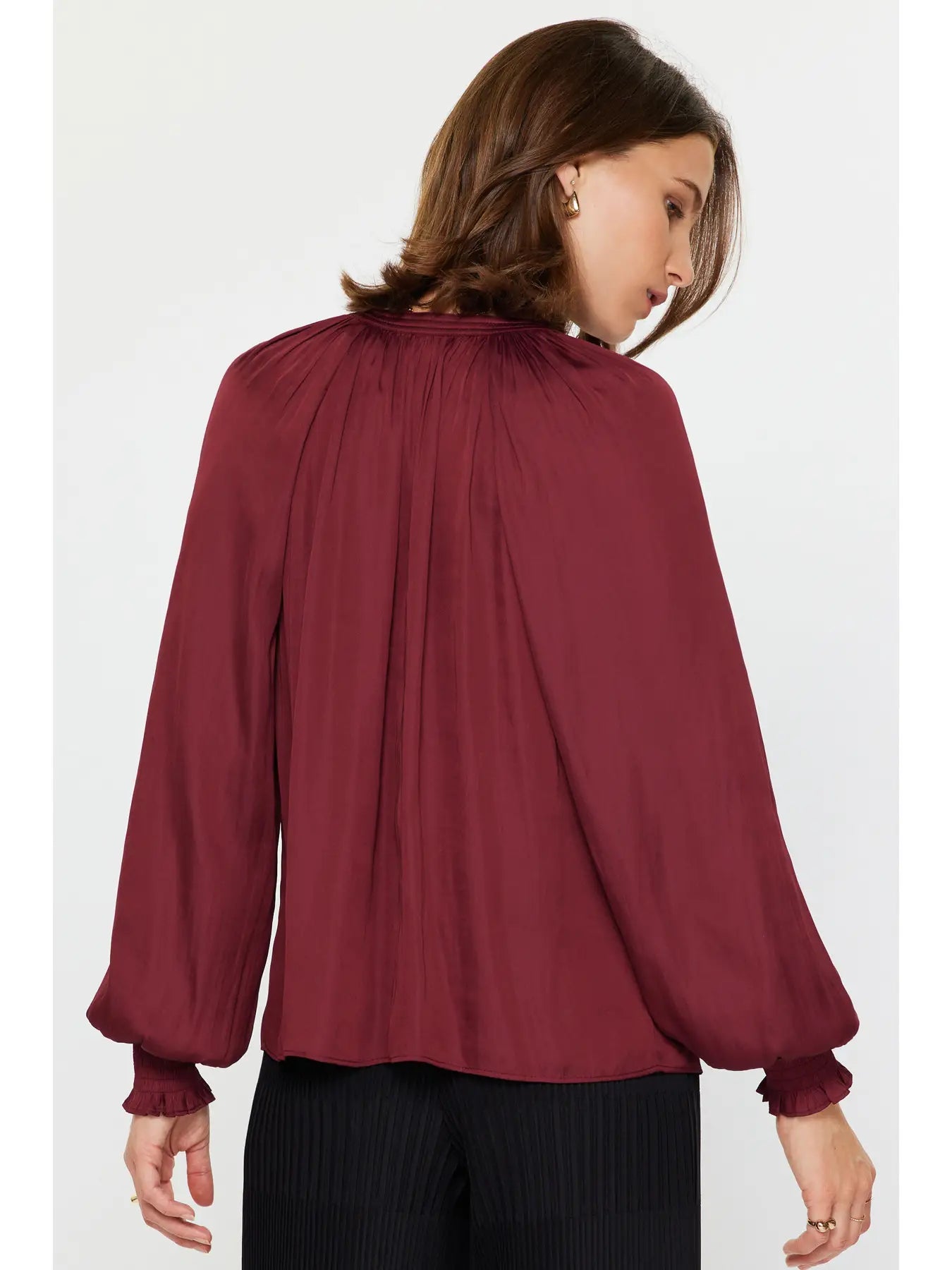 2530226 LS Blouse Burgundy