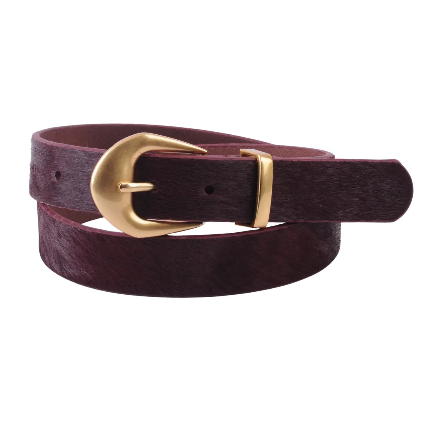 Calf Hair w/ Gold Buckle
