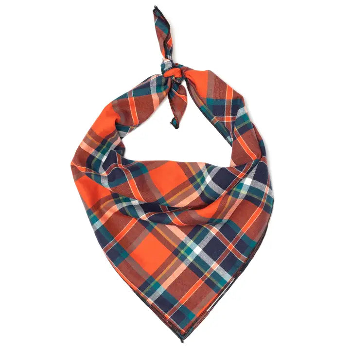 Orange/Navy Plaid Banana