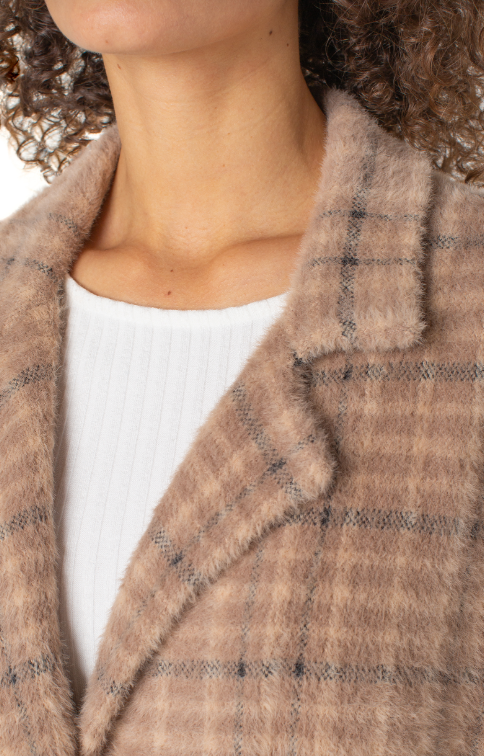 long slv open front sweater coat