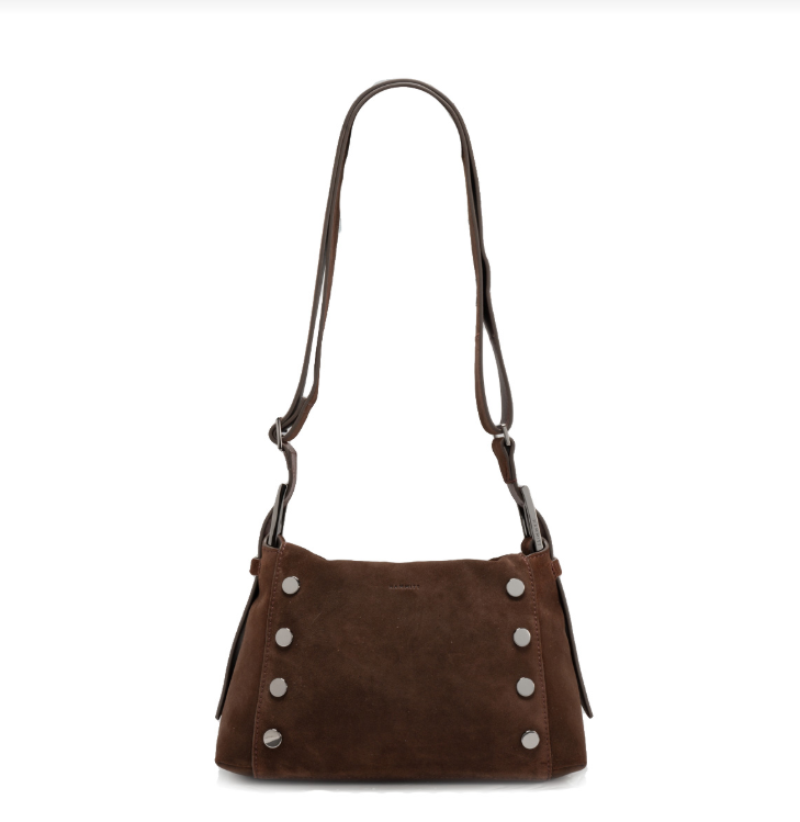 Bryant Med Belted Suede Gunmetal