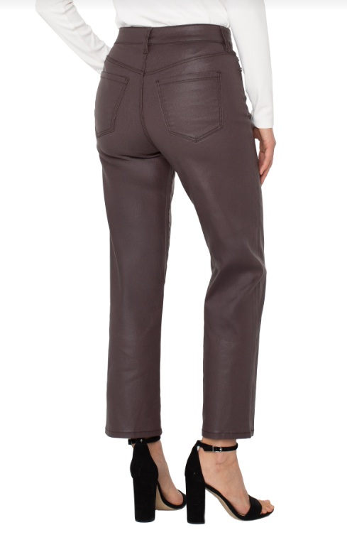 Kennedy hirise crop straight 28" raisin