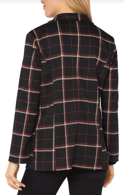 boyfriend blazer blk red ttl pld