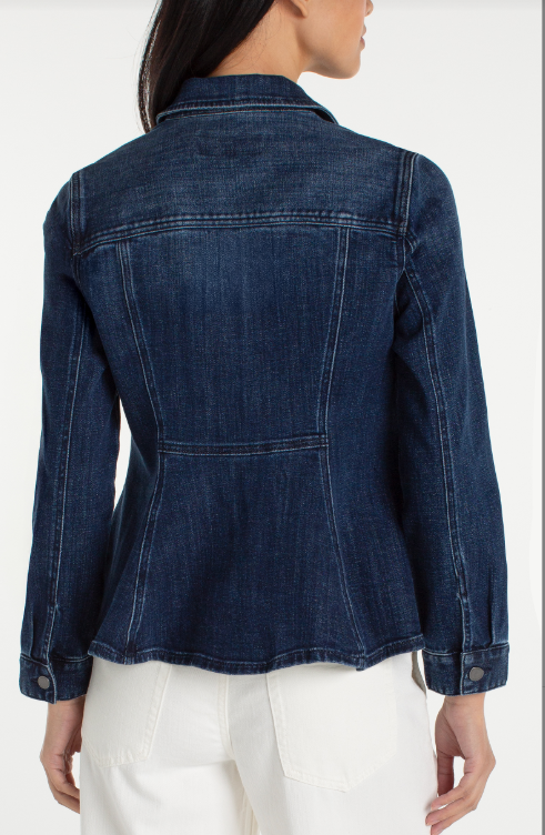 fit and flare trucker jacket delacey