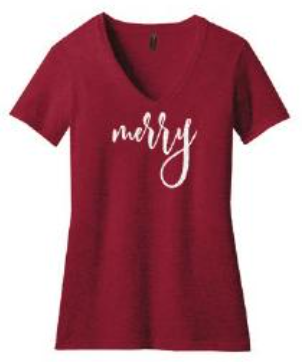'25 Merry Red Fleck Tee