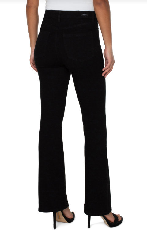 lucy hr boot cut 32" ins black rinse
