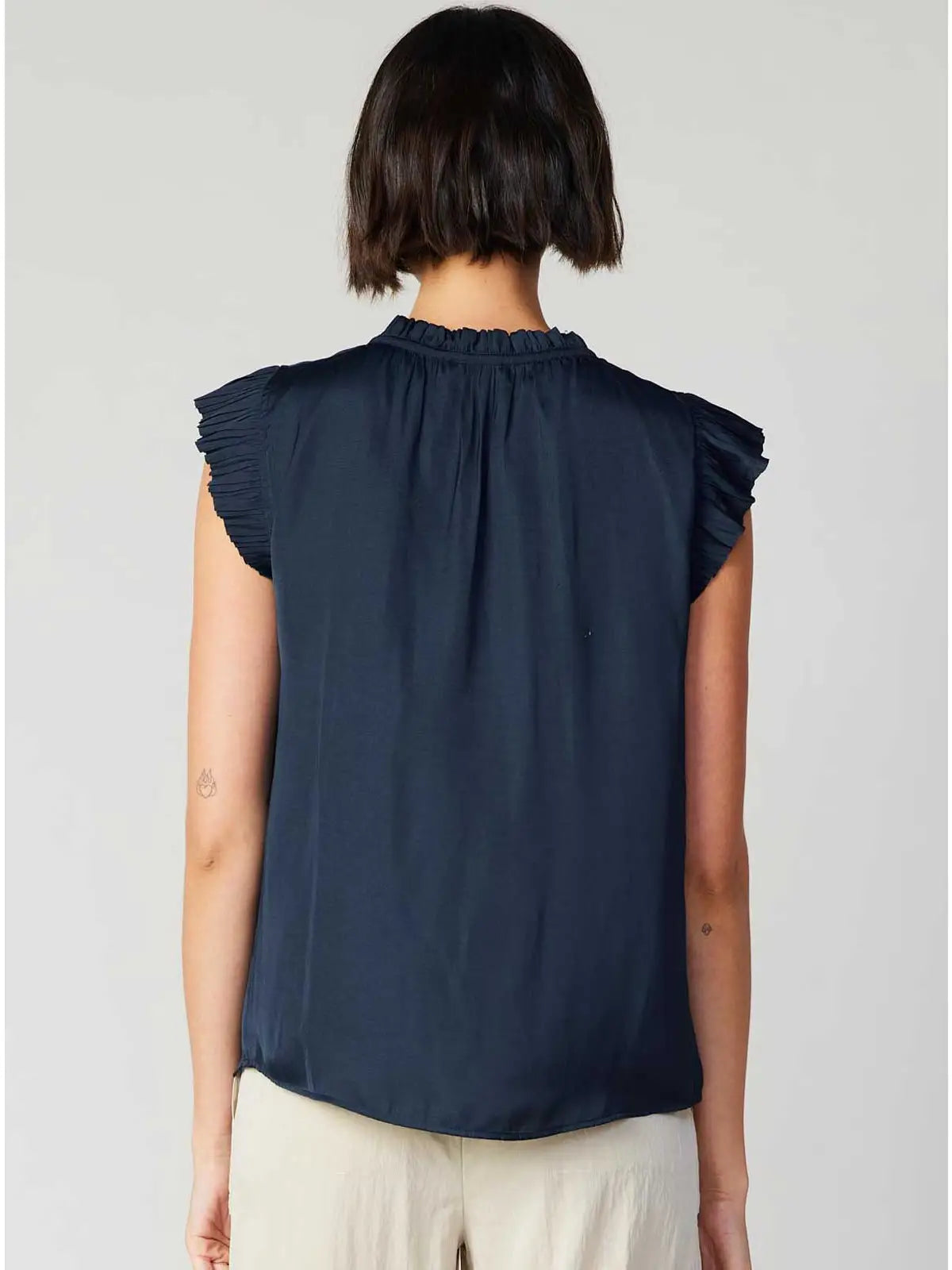 Pleated SSLV Blouse