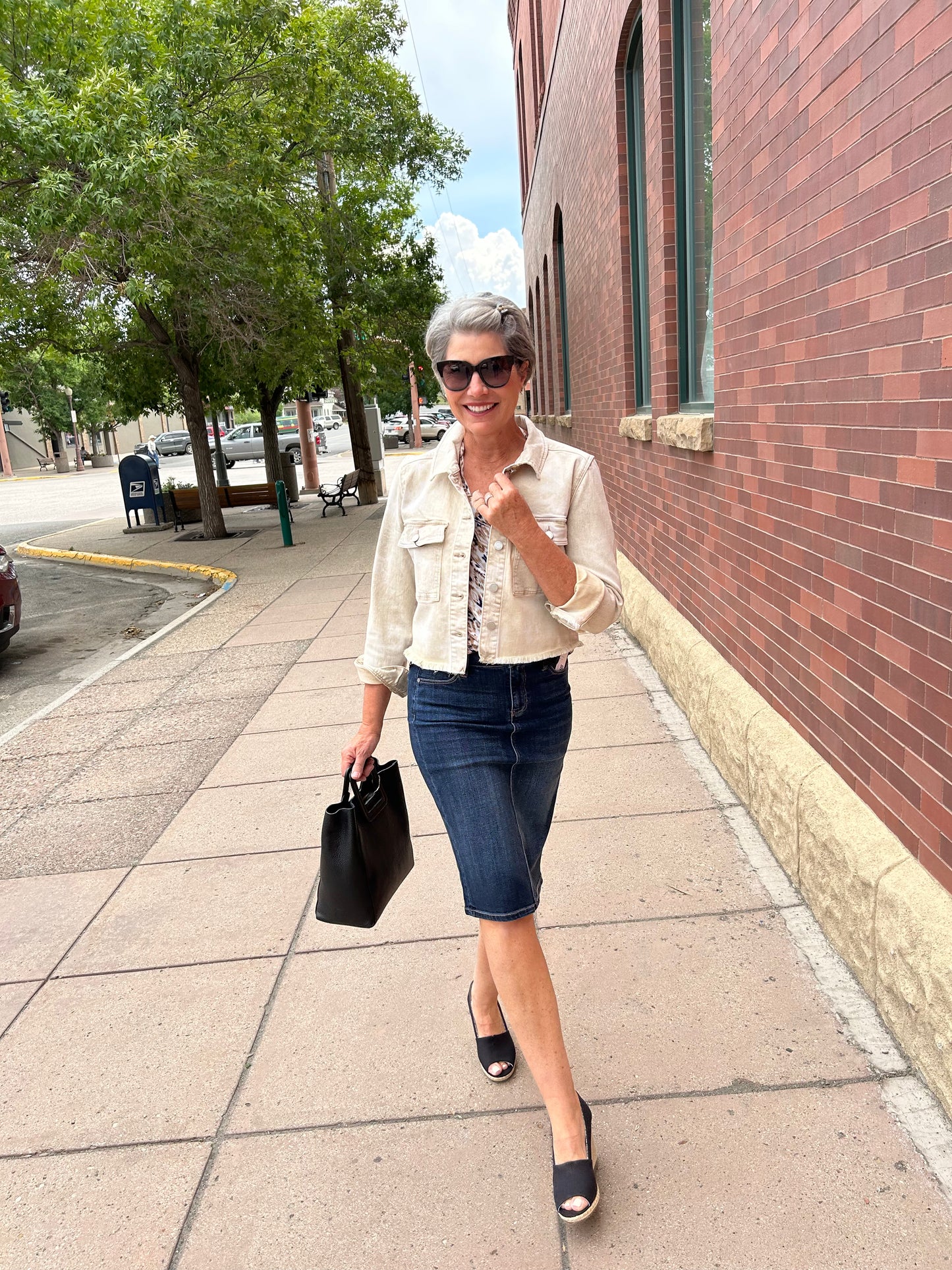 LM6247CH4 Pencil Skirt w/Back Slit