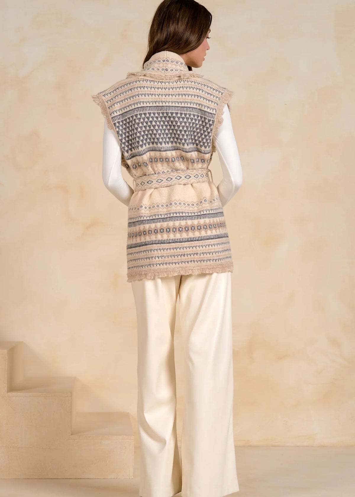 Sleeveless Cardigan Sweater
