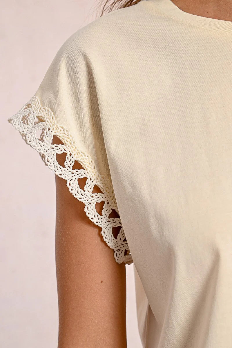 T1783DP Openwork Sleeve Tee