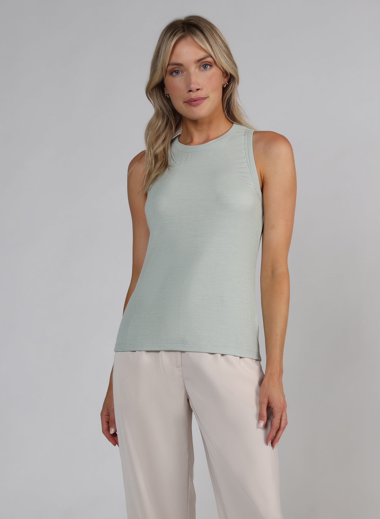 Ribbed Tank Sage