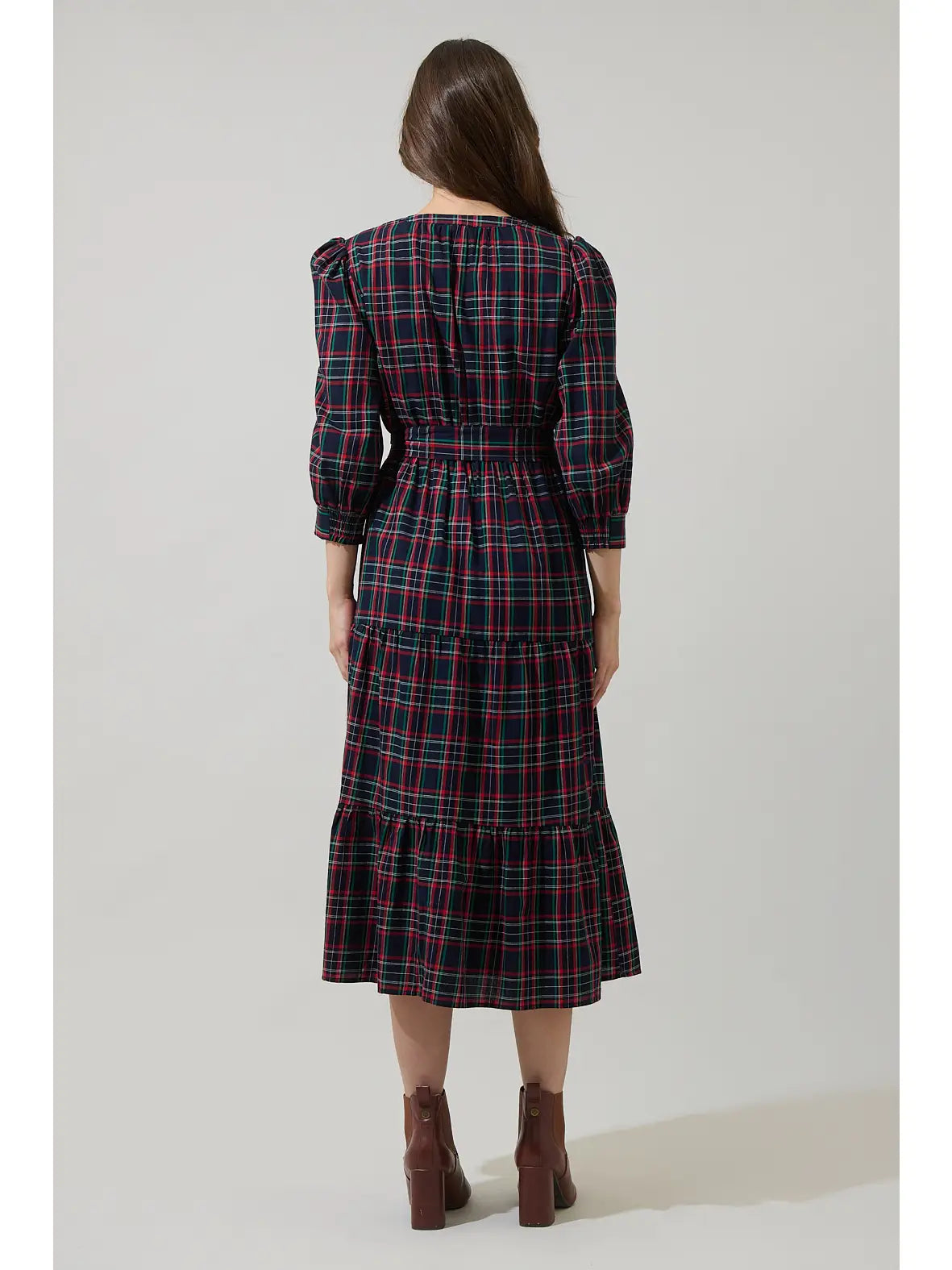 STD14539A Yanis Button Up Midi Dress