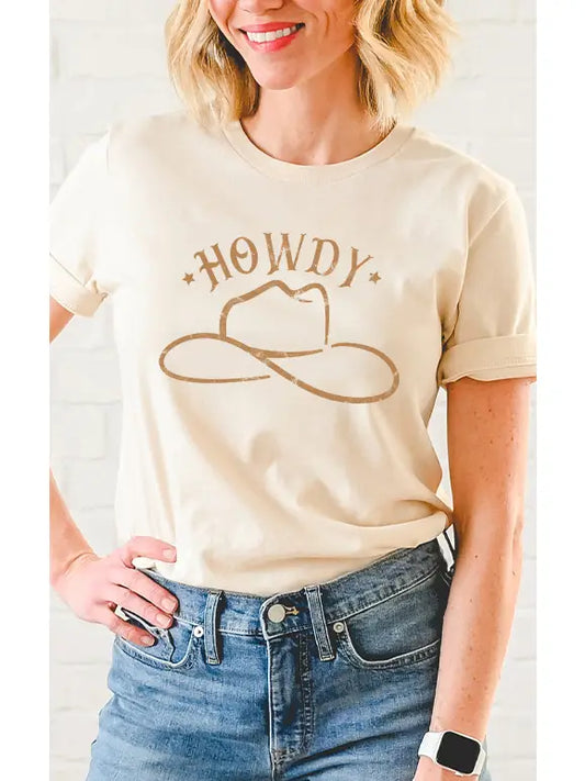 Retro Howdy Cowboy Hat T