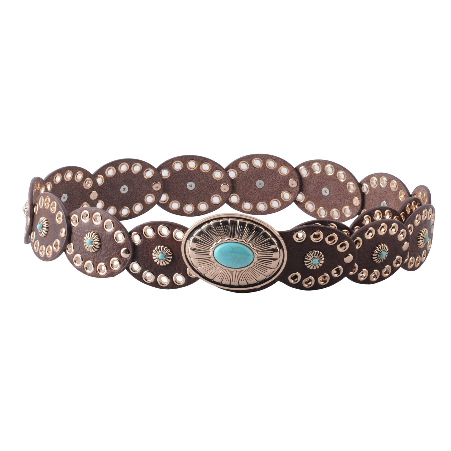 Oval Floral Disc Belt