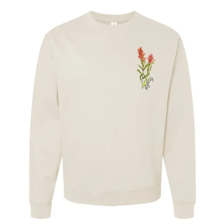 Wyoming Indian Paintbrush Sweatshirt