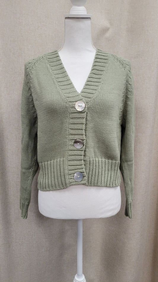 Vera Cardigan-Sea Grass