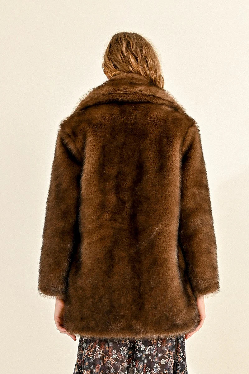 P1719CH Faux Fur Coat