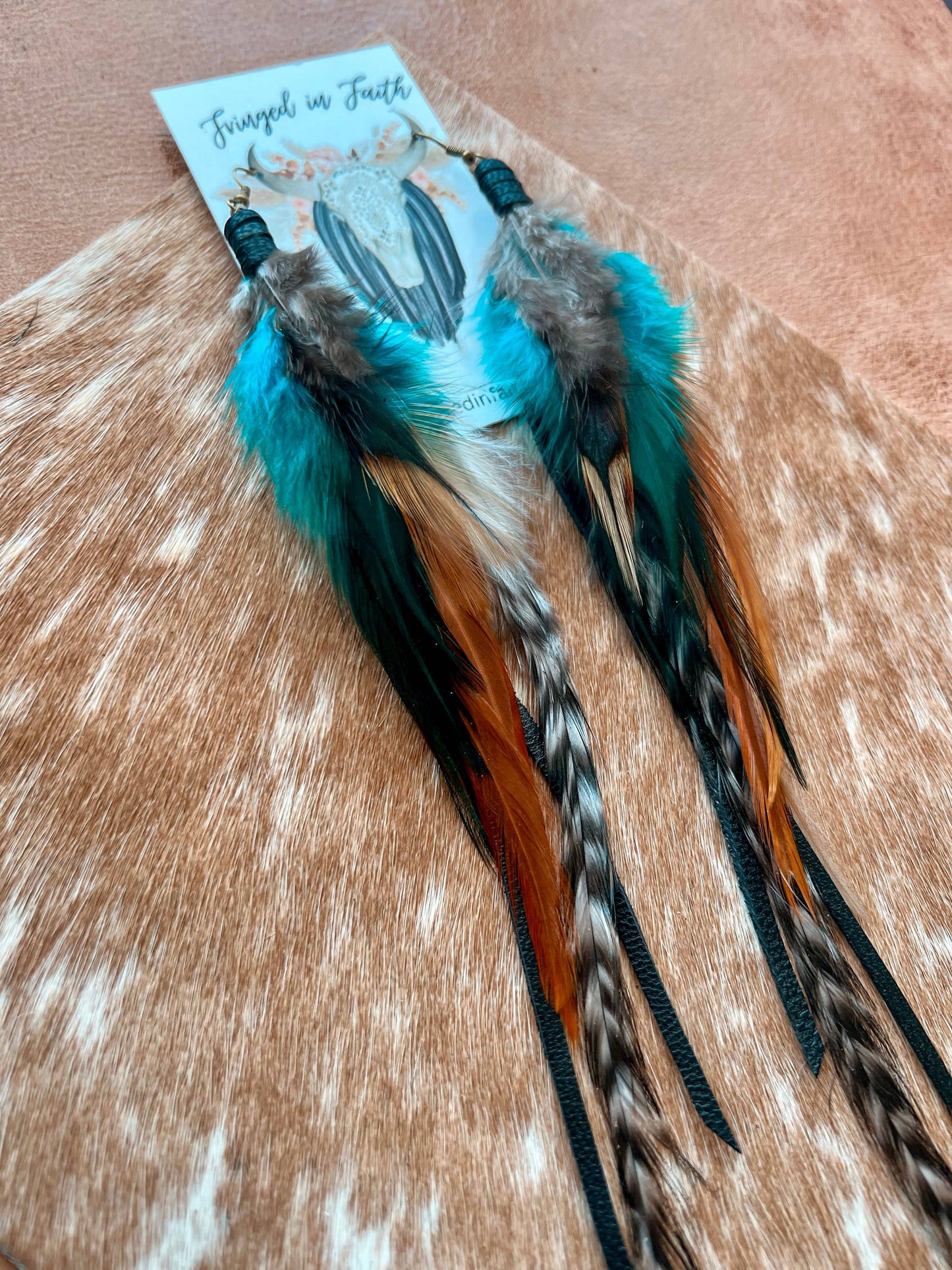 Fringed In Faith - Willow Creek Feather Earring