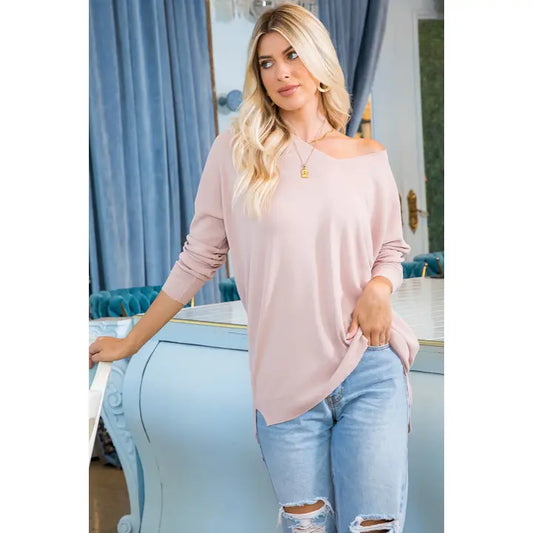 SW360 Casual Knit Pullover Nude