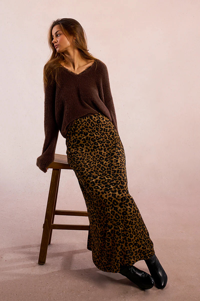 E1190DN Fluffy Knit Sweater
