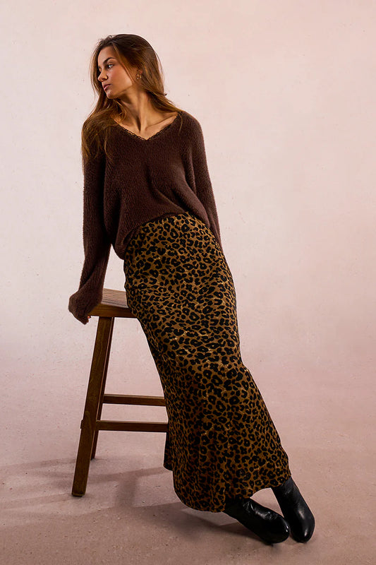 E1190DN Fluffy Knit Sweater