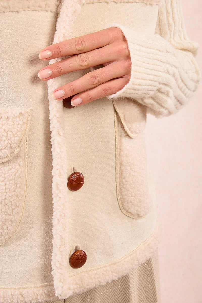T2132DH Woven Sheepskin Vest