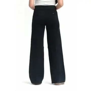 32" Pull on Wide Leg Jean w/ Seams