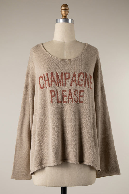 Champagne Please Sweater