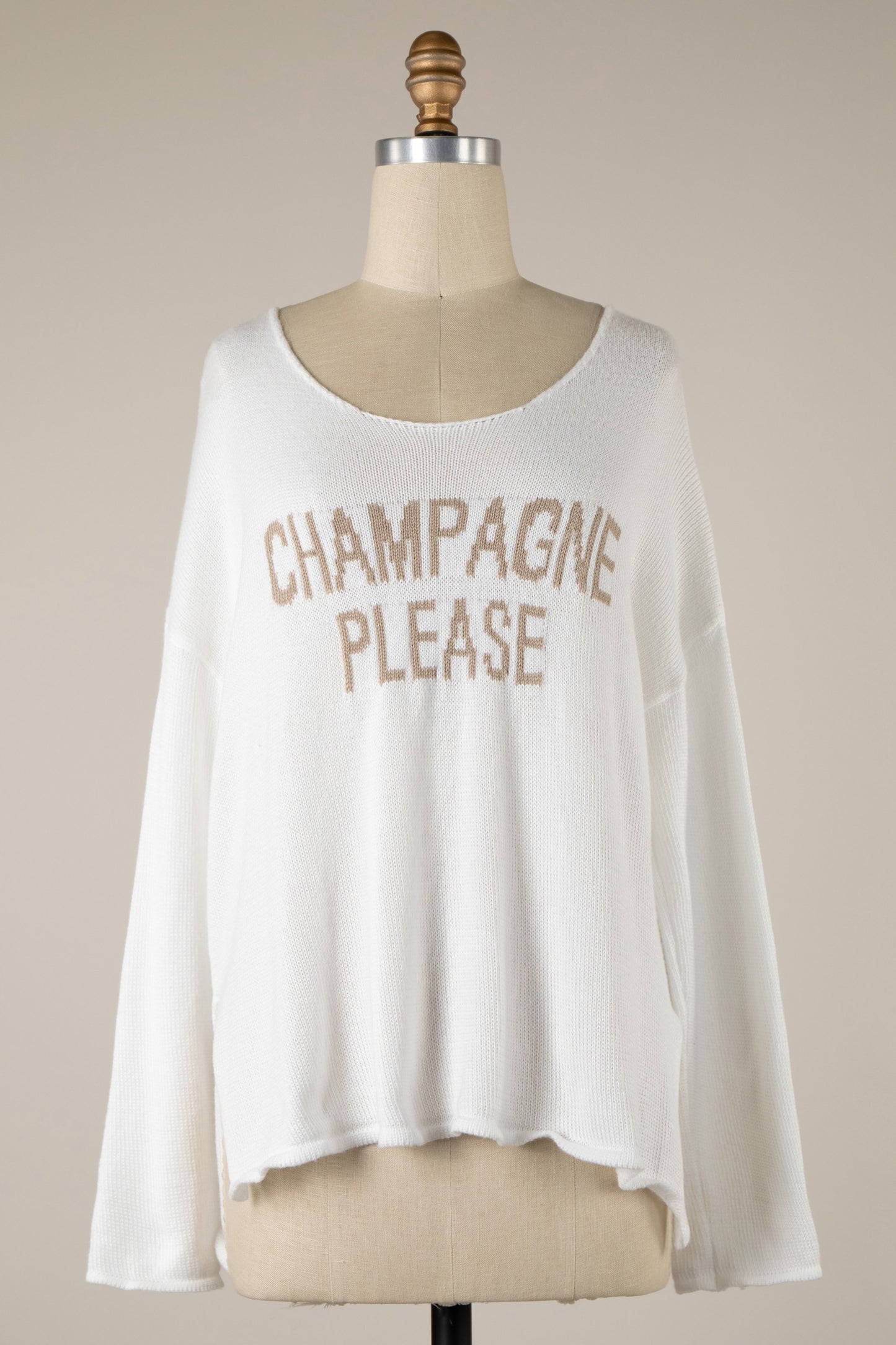 Champagne Please Sweater