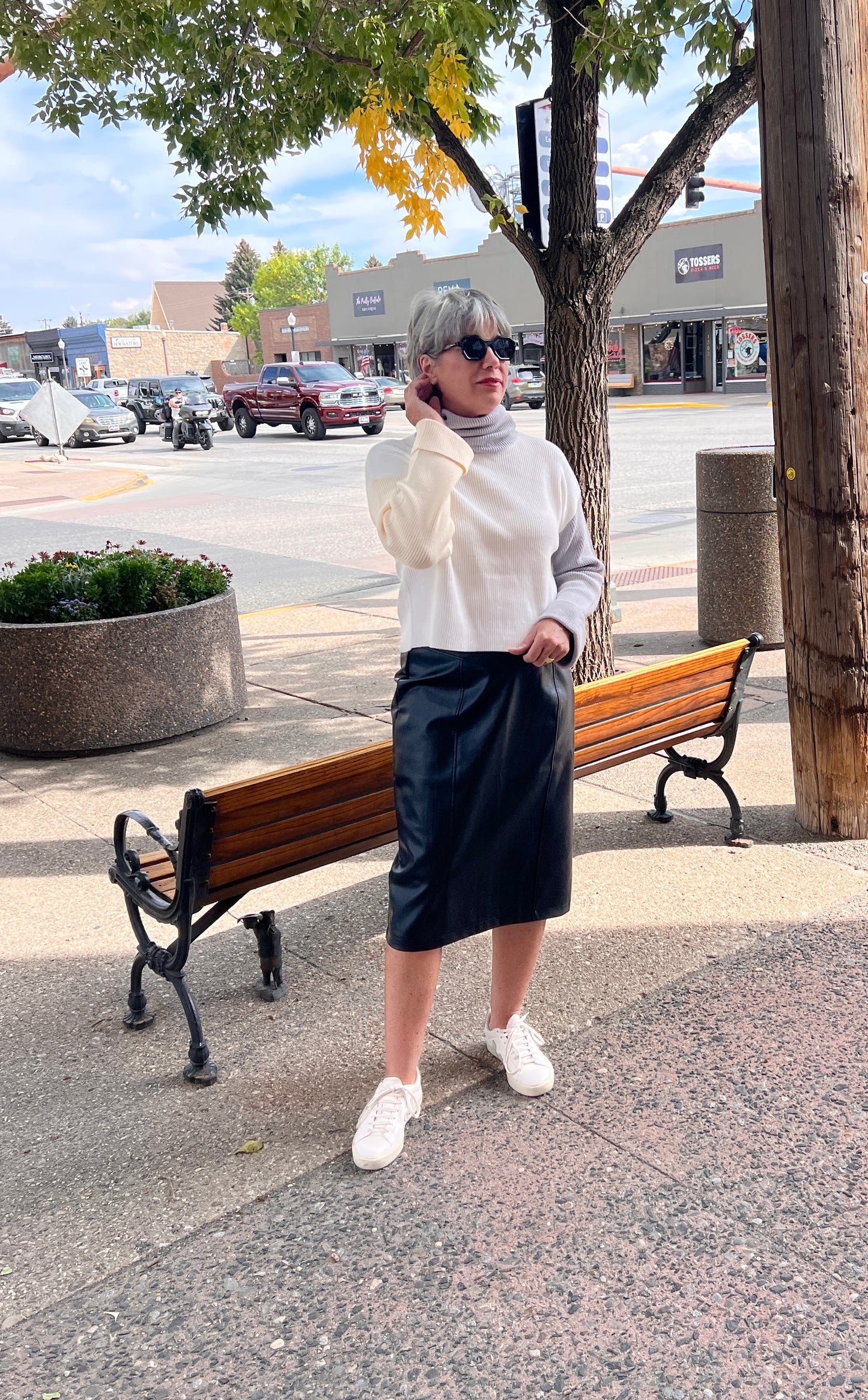 Morrison Vegan Leather Skirt