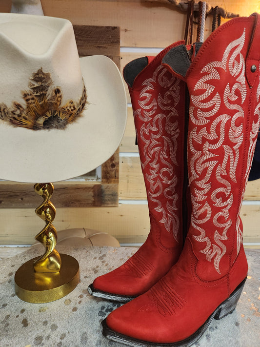 Allie Rojo Red Tall Boots