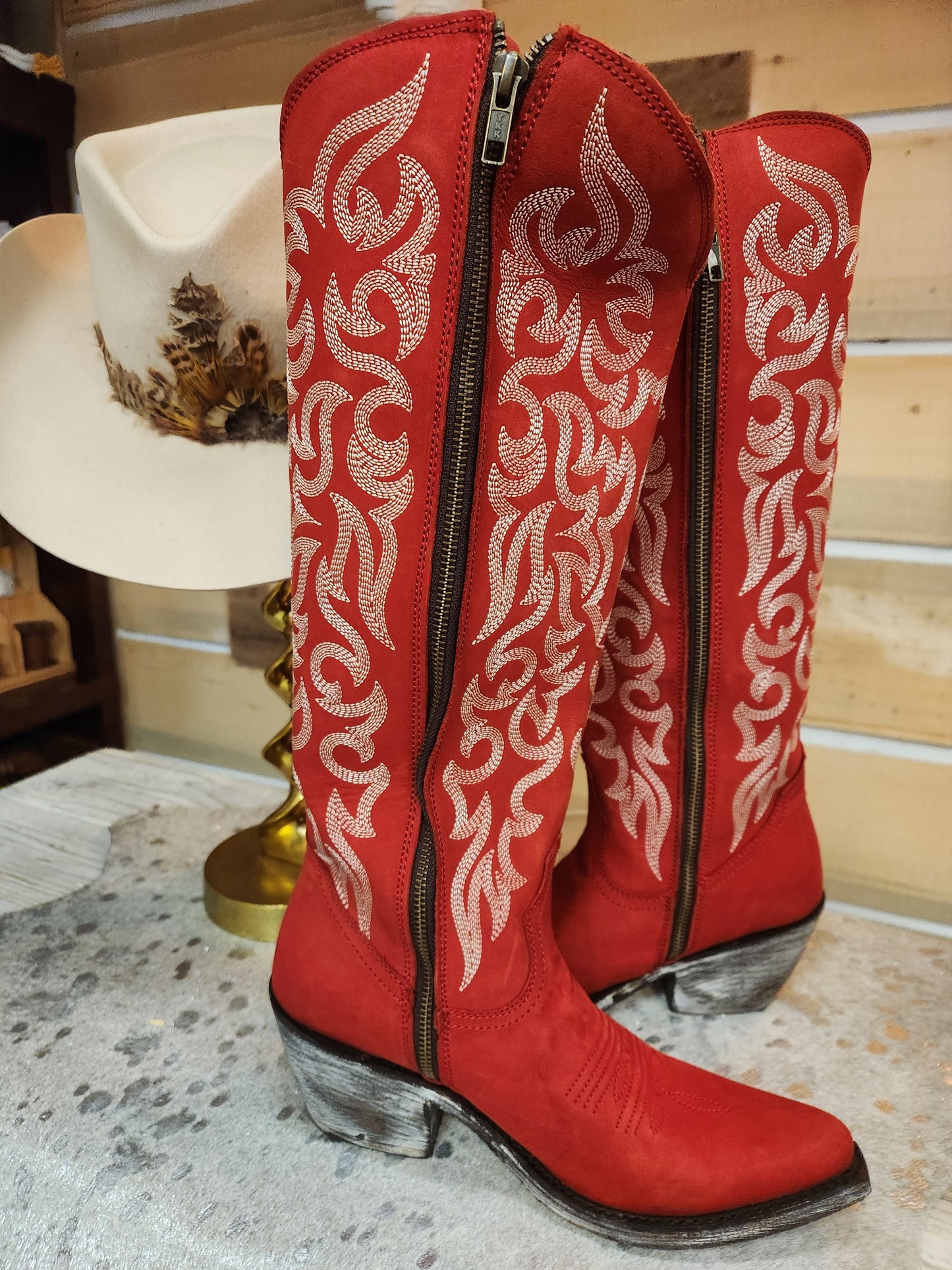 Allie Rojo Red Tall Boots