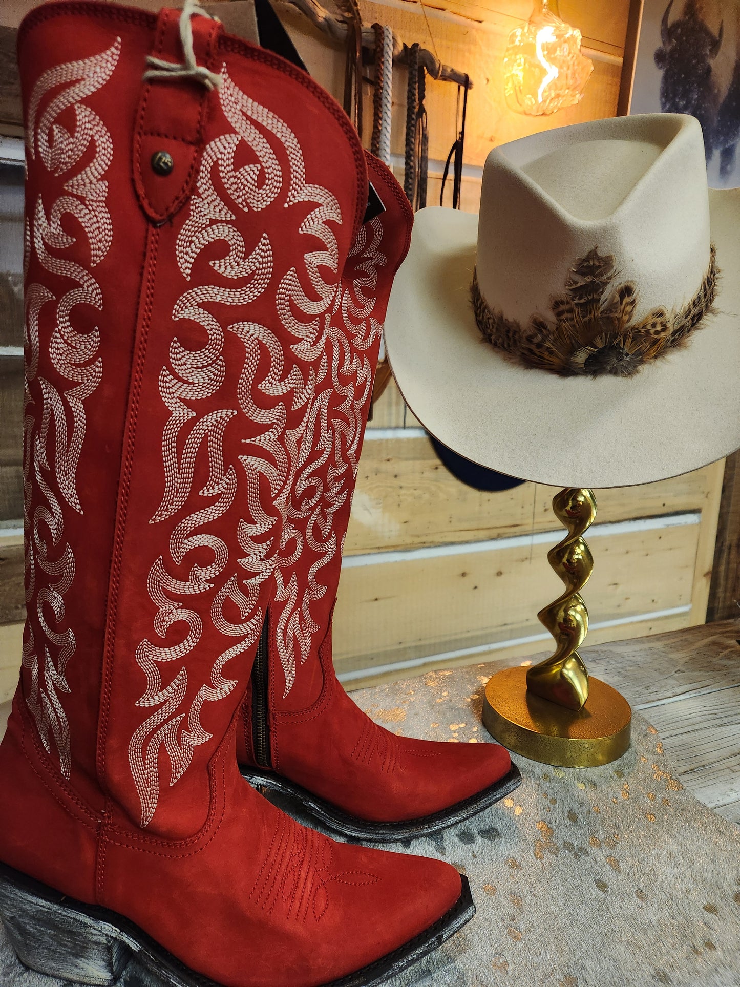 Allie Rojo Red Tall Boots