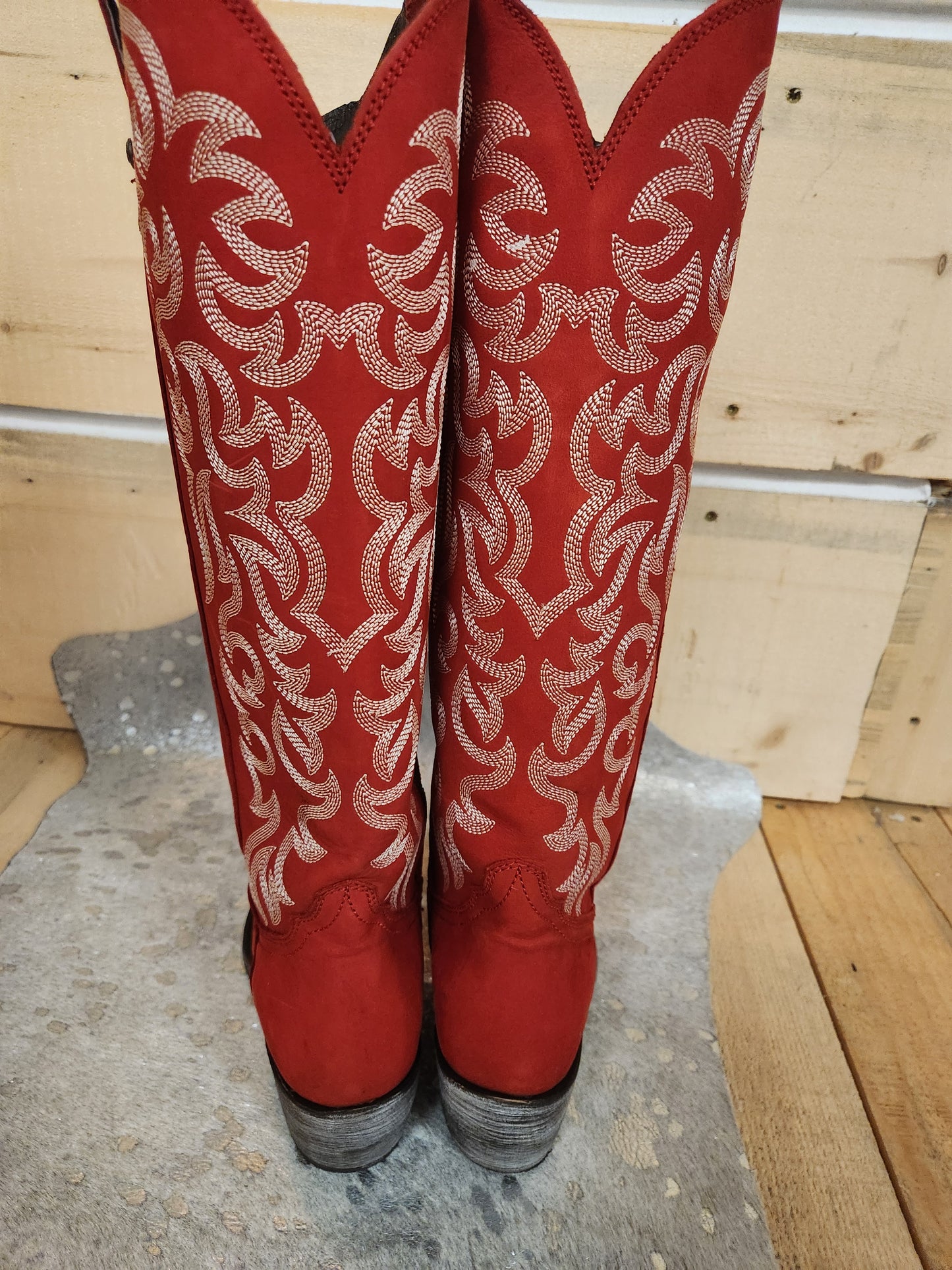 Allie Rojo Red Tall Boots