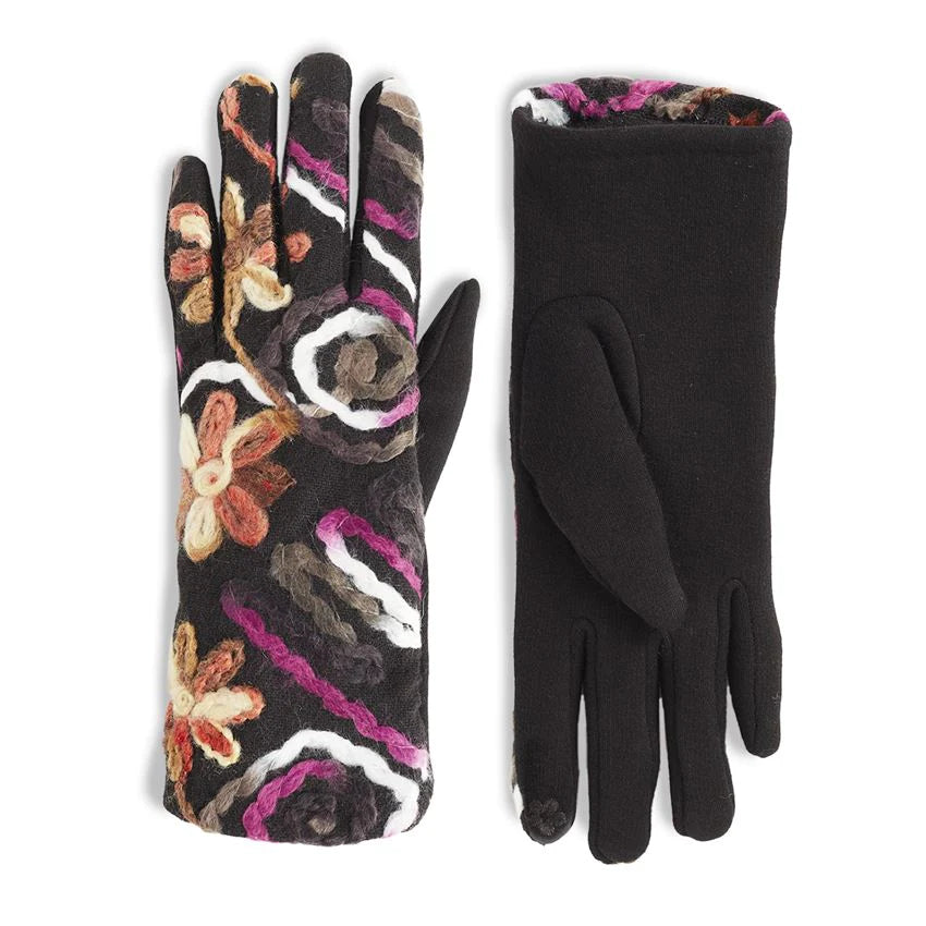 2336337A Flowers Touchscreen Gloves