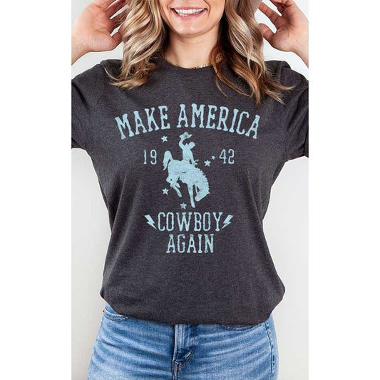 Retro Make America Cowboy Tee