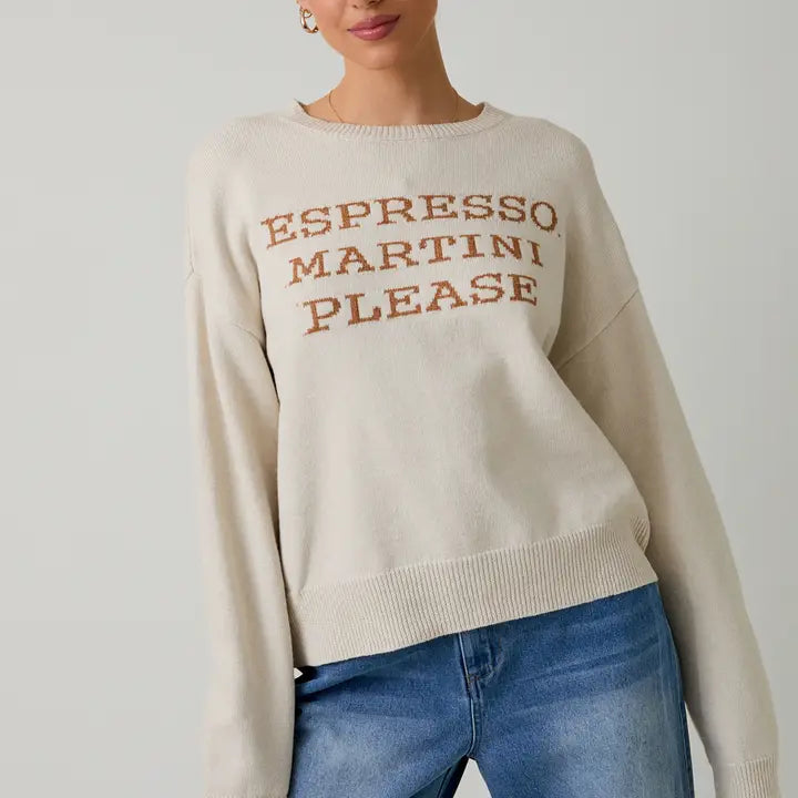 Espresso Martini Please Sweater