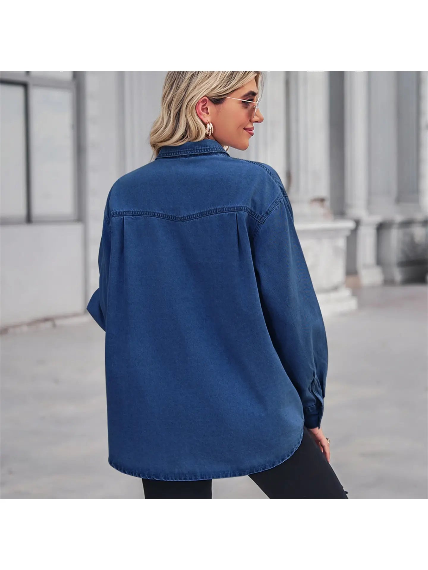 Lapel Button Down Casual Shirt