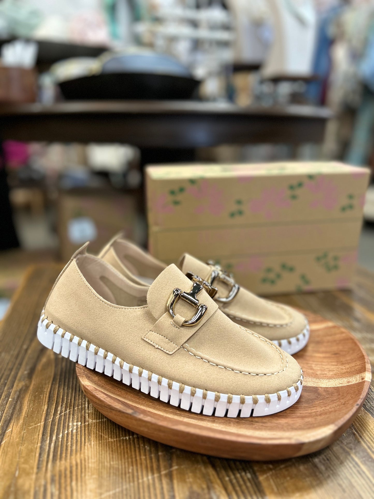 Slip-On with Buckle, Latte