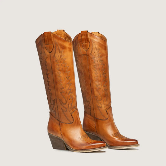Nakiki Leather Texan Boots