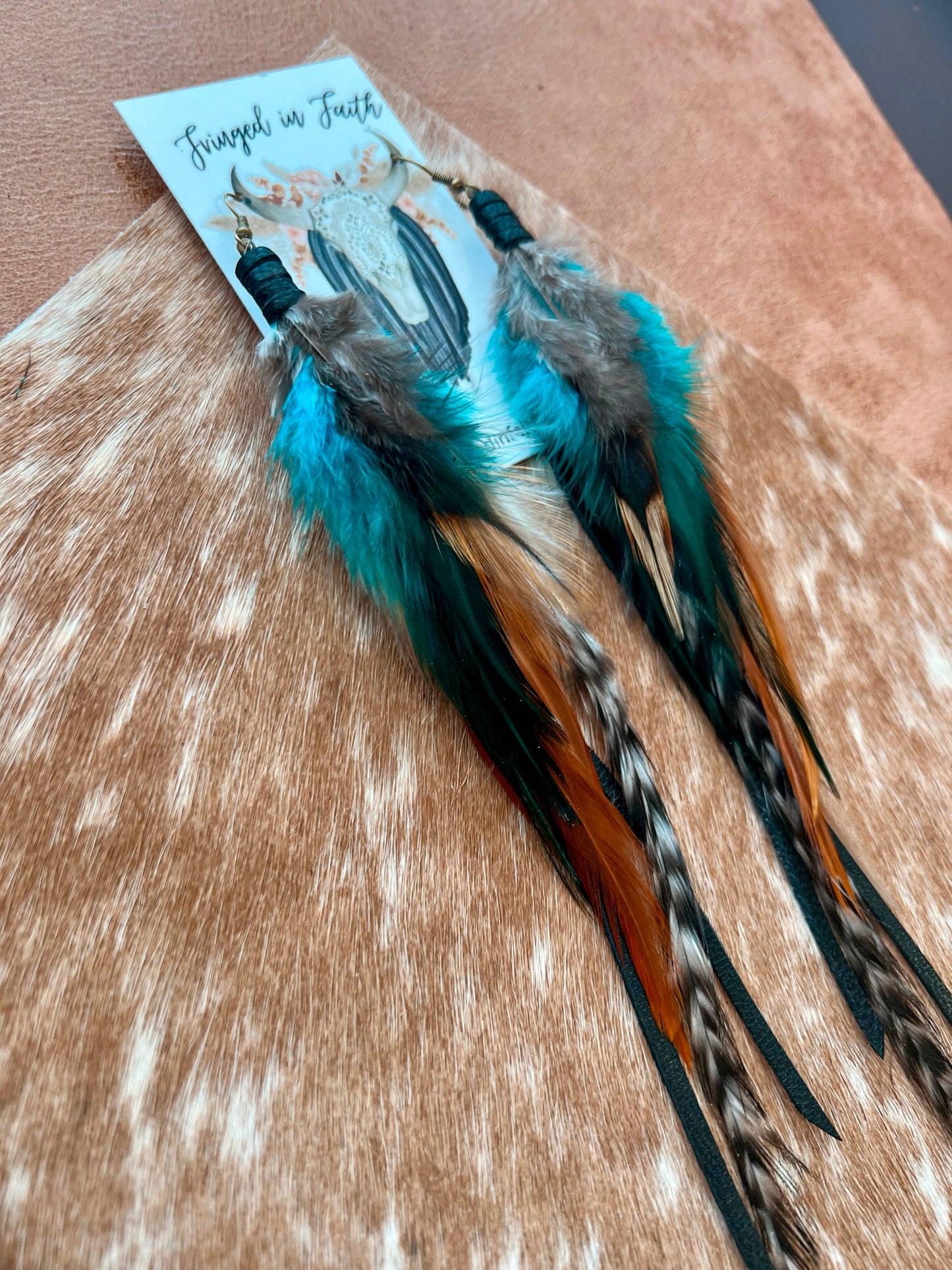 Fringed In Faith - Willow Creek Feather Earring
