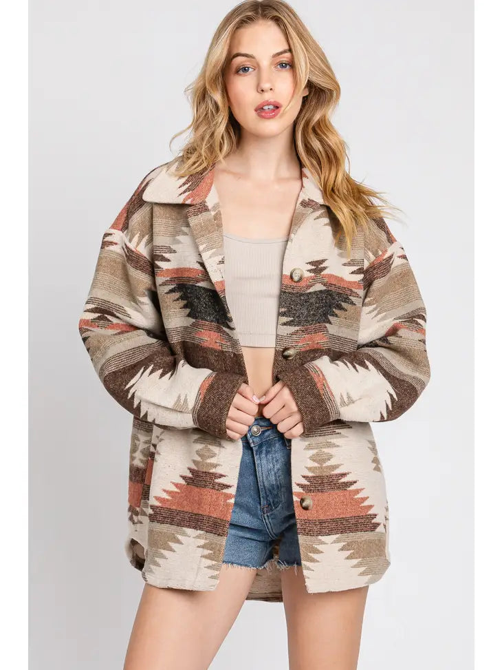 7251T Aztec Contrast Jacket