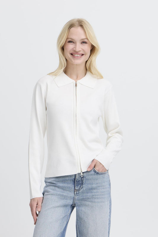BYMMORLA ZIPPER CARDIGAN