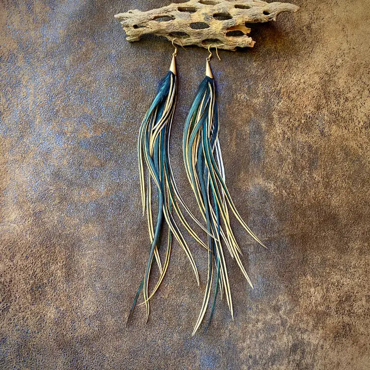 E1162J Long Feather Golden Western