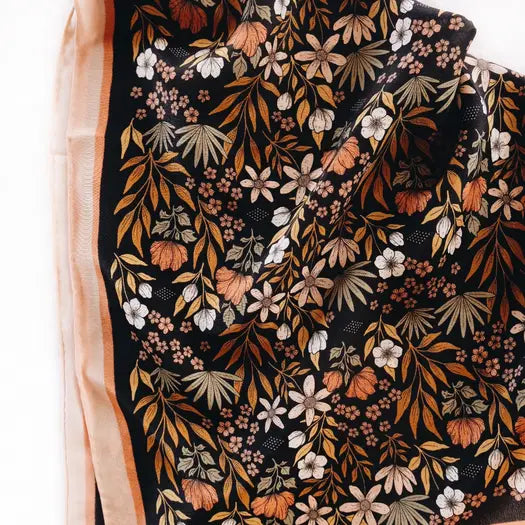 100% silk bandana scarf